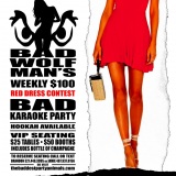 BadWolfman2023-01_RedDressContestKaraoke-NightShadeLounge_4x6FLYER